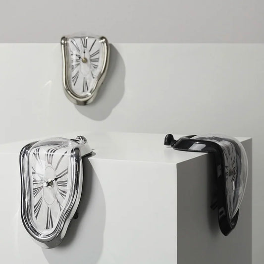 Reloj de Pared Surrealista Silencioso - Estilo Salvador Dalí para Decoración del Hogar y Oficina