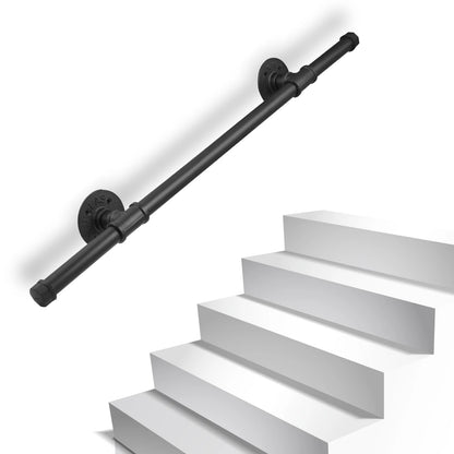 Barandillas para Escaleras de Metal Antideslizantes, Fáciles de Instalar, Pasamanos para Exterior e Interior de 1 Metro