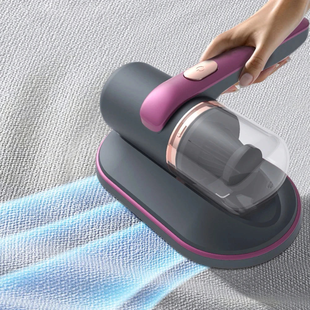 Aspiradora de Colchones Portátil con Luz Ultravioleta - Eliminador de Ácaros Inalámbrico y Recargable USB