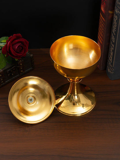 Caja del Santo Grial Chapada en Oro - Rosario y Suministros Litúrgicos, Taza de Comunión para Misa