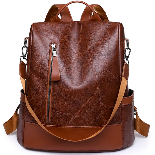 2023 New Hot Women’s Backpack Designer High Quality Soft Leather Simple Fashion Backpack Large Capacity Antitheft Shoulder Bags