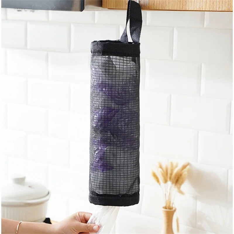 Soporte para Bolsas de Comestibles | Dispensador de Bolsas de Plástico de Montaje en Pared | Organizador Colgante para Cocina