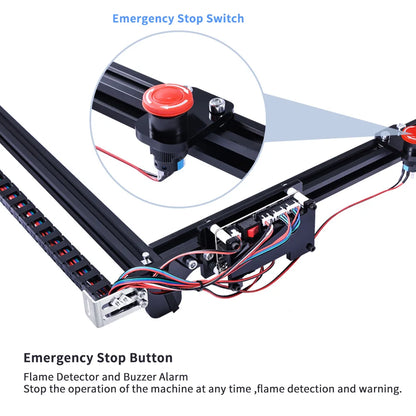 Máquina de Grabado Láser TWOWIN de 20W con Área de Trabajo de 650*500 mm, Ensamblaje de Enrutador CNC para Corte e Impresión en Madera, Máquina de Fresado DIY