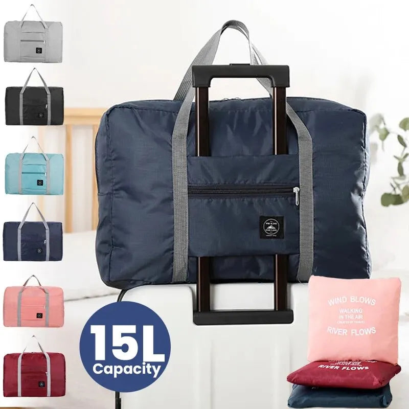 Bolso de Viaje Plegable y de Gran Capacidad: Impermeable y Ligero para Hombres y Mujeres en Vacaciones y Fitness