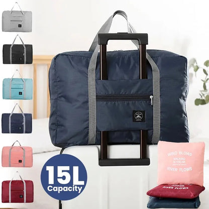 Bolso de Viaje Plegable y de Gran Capacidad: Impermeable y Ligero para Hombres y Mujeres en Vacaciones y Fitness