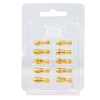 Juego de 10 Porta Brocas XCAN para Mini Taladro de 0.5-3.2mm con Vástago de 4.3/4.8mm - Adaptadores de Latón para Herramientas Rotativas Dremel