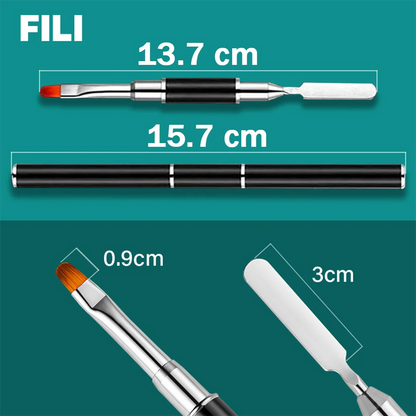 Juego de herramientas de arte de uñas, molde de construcción rápida, Kit de pinceles para uñas, formas duales, sistema de extensión de uñas con bolígrafo de uñas, Clips de Gel para forma superior