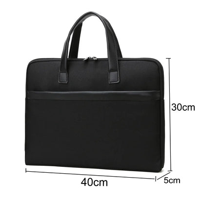 Maletín Oxford para Hombre y Mujer - Maletín de Oficina, Bolsa para Archivos y Computadora, Gran Capacidad