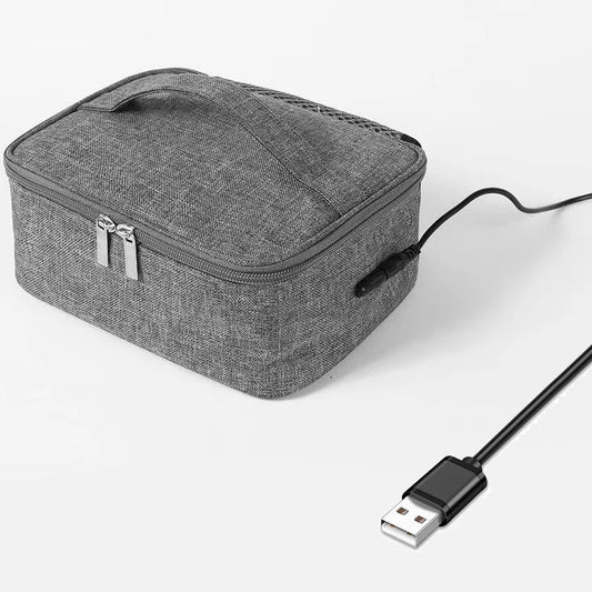 Bolsa Térmica Eléctrica USB - Calentamiento Constante a 50-55℃ para Almuerzos en Viajes, Oficina o Picnics