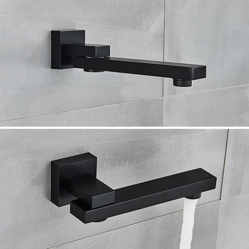 Grifo Termostático para Ducha Rozin de Latón Negro con Mezclador de Lluvia en el Techo de 40*80cm, Grifo Mezclador de Ducha Empotrado para Baño