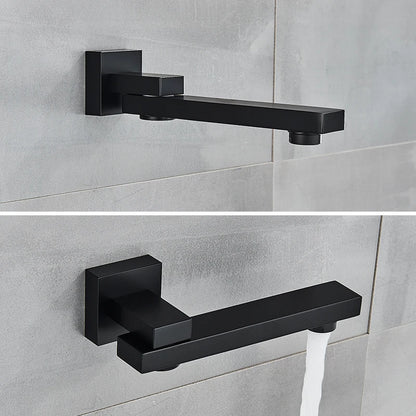 Grifo Termostático para Ducha Rozin de Latón Negro con Mezclador de Lluvia en el Techo de 40*80cm, Grifo Mezclador de Ducha Empotrado para Baño