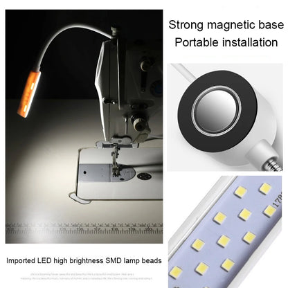 Lámpara LED Táctil con Dimming - Luz Flexible y Ajustable para Máquinas de Coser Industriales