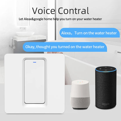 Interruptor Inteligente Wifi/Bluetooth 20A/40A Tuya para Calentadores de Agua y Aire Acondicionado - Control Remoto con Alexa y Google Home