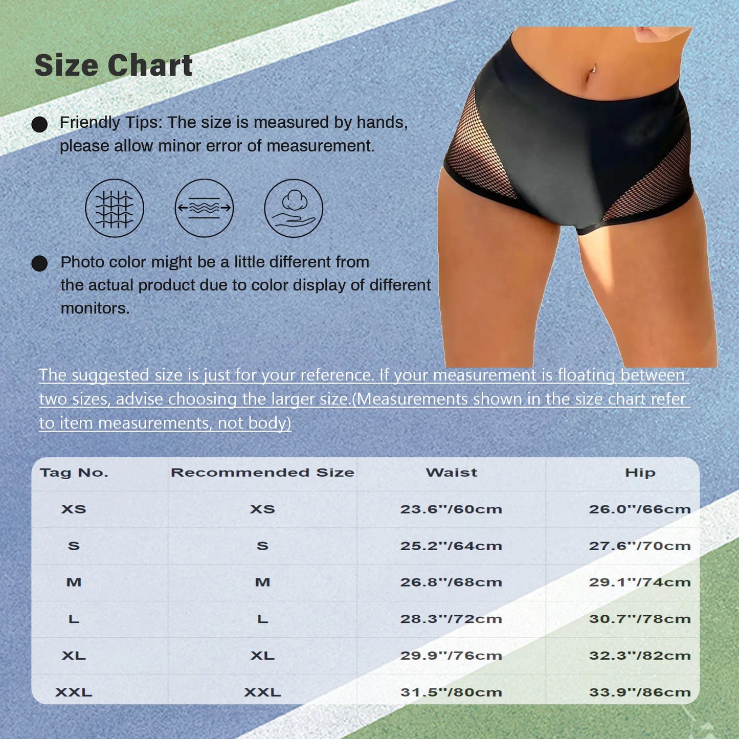 Shorts de Red Fishnet para Mujer, Lencería Sexy de Cintura Media, Pantalones Cortos Elásticos para Yoga, Pole Dance y Fitness
