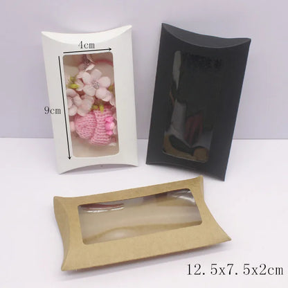 Caja de Almohada para Regalo con Ventanas (10 Piezas)
