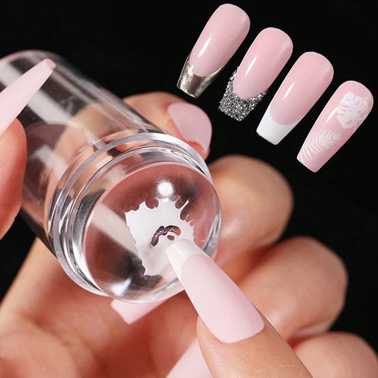 Uñas accesorios y herramientas plantillas para uñas nails Placas de estampado para uñas, juego de rascador de gelatina transparente, estampado de silicona, diseño de malvavisco, accesorios de manicura, herramienta