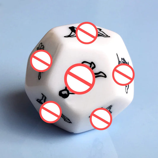 Juguetes sexuales para parejas y mujeres, juego de dados sexuales divertidos de 6/12 lados, Romance, amor, humor, juegos de azar, barra de dados eróticos, regalo de Navidad
