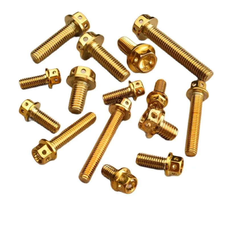 Tornillos Hexagonales de Acero Inoxidable 304 con Recubrimiento de Titanio - M4, M5, M6, M8, M10