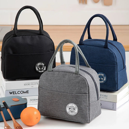 Bolsa Térmica Insulada para Almuerzo, Estilo Bento con Aluminio, Bolsa Portátil para Comida, Perfecta para Estudiantes y Profesionales