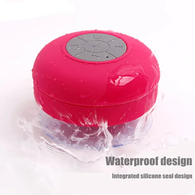 Mini Bocina Bluetooth Portátil Impermeable con Ventosa y Micrófono Integrado | Altavoz para Teléfono y Ducha, Regalo Ideal