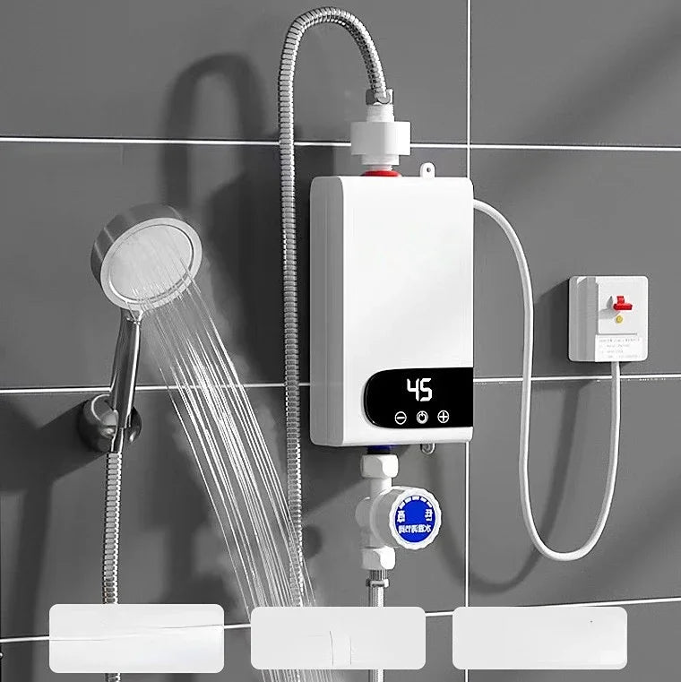 Calentador de Agua Eléctrico Instantáneo 4500W | Función de Memoria y Temperatura Constante 220V