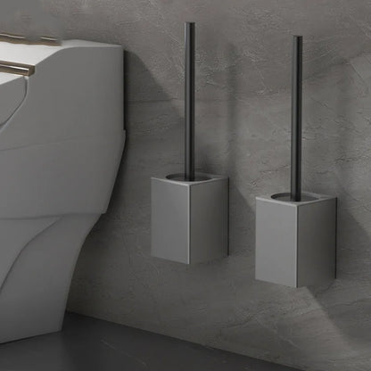 Soporte de Escobilla de Inodoro Montado en la Pared – Accesorios Creativos de Baño en Aleación de Aluminio