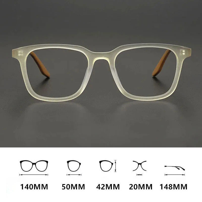 UVLAIK - Gafas Cuadradas Vintage TR90 Unisex, Montura de Miopía, Gafas Graduadas Ópticas, Montura Retro, Gafas Mate