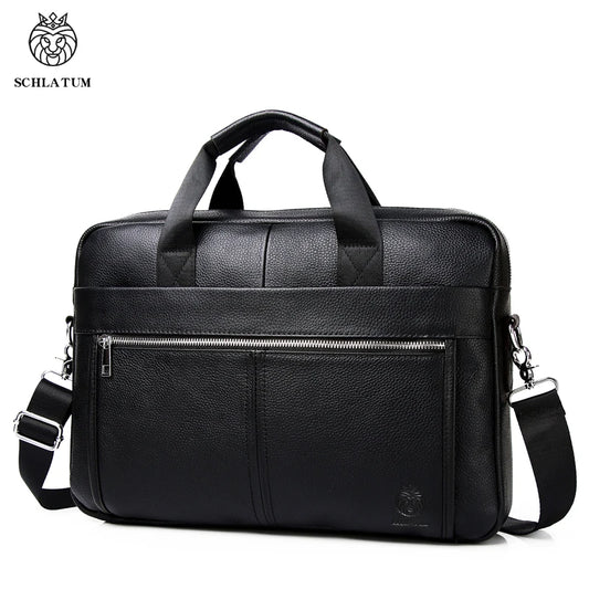 Maletín Ejecutivo de Cuero PU para Hombre - Bolsa de Negocios de Diseño, Bolso Bandolera, Maletín para Documentos y iPad