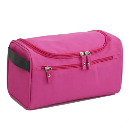 Neceser de Viaje Impermeable para Hombres y Mujeres: Organizador Portátil de Cosméticos con Gancho y Cremallera