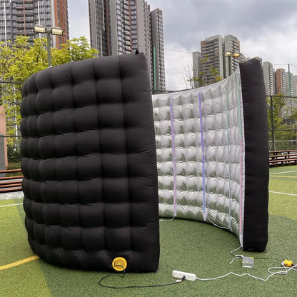Cabina de Fotos Inflable 360 con 24 Tubos LED y Ventilador de Aire, Fondo para Fiesta, Boda, Cumpleaños
