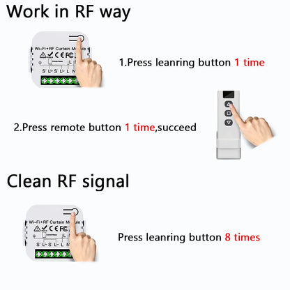 Interruptor de Cortina Inteligente WiFi Tuya - Controlador Eléctrico para Persianas y Puertas Enrollables, Control por App y Voz, Compatible con Alexa y Google Home