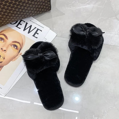 Zapatillas de Casa de Piel Sintética para Mujer | Cómodas y Elegantes en Negro y Rosa