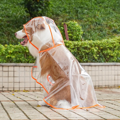 Chubasquero Impermeable para Mascotas, Chaqueta de Lluvia con Capucha para Perros Pequeños y Medianos, Poncho de Lluvia de Plástico Transparente para Cachorros