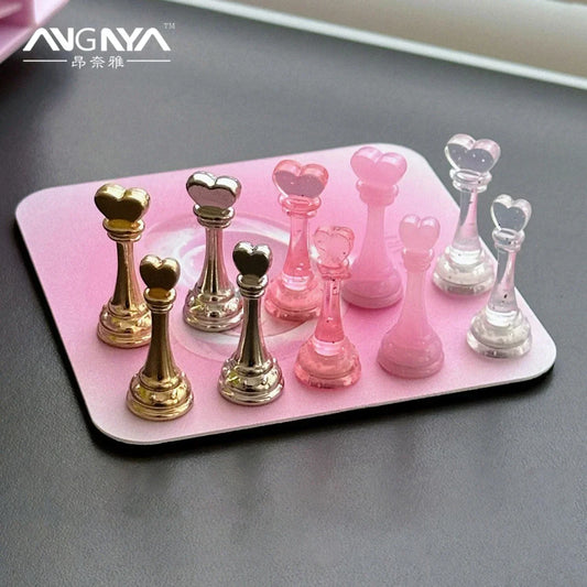 ANGNYA Soporte para Uñas Love - Soporte Acrílico para Puntas de Uñas Postizas, Estante de Exhibición y Herramientas de Manicura