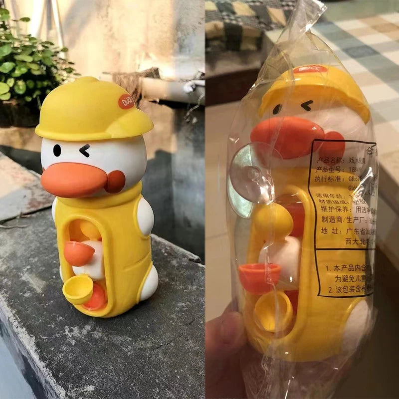 Juguetes de Baño para Bebés: Divertidos Patitos y Elefantes con Rueda de Agua, Juguetes de Baño para Niños con Ventosa, Juegos de Agua Educativos para la Hora del Baño