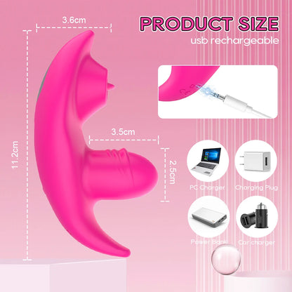 Bragas Vibradoras con Estimulador de Clítoris | Vibrador Portátil con Control por App y Carga USB