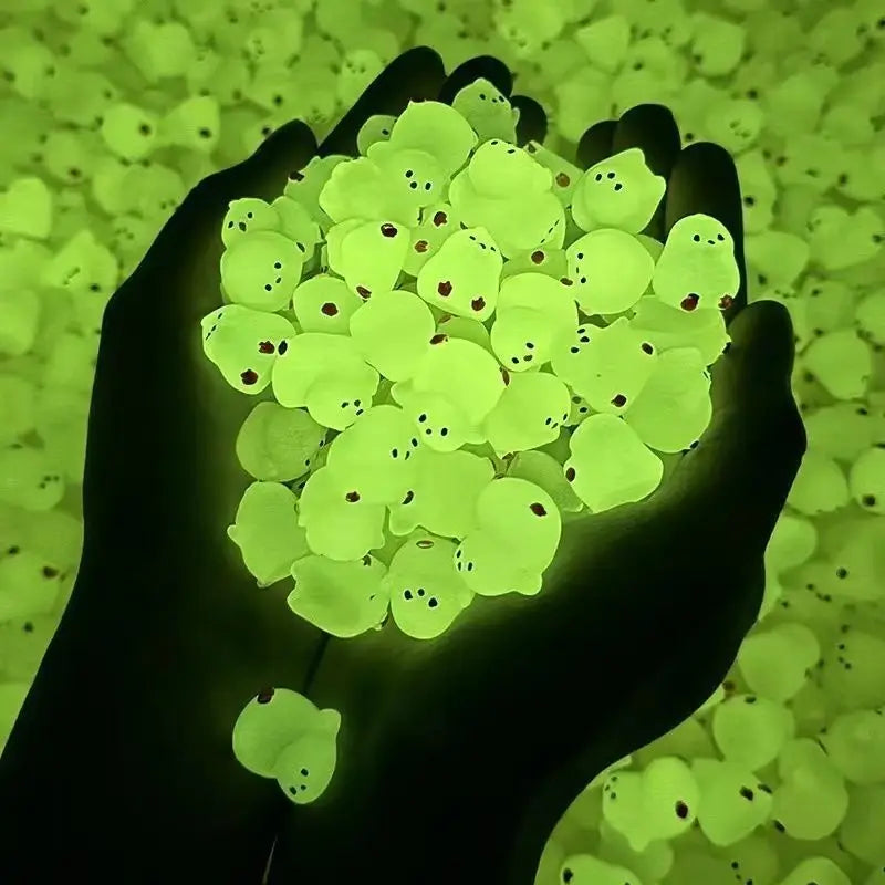 Figuritas Miniaturas de Pollitos Fluorescentes 10-30PCS, Accesorios de Jardín de Hadas y Decoración de Micro Paisajes