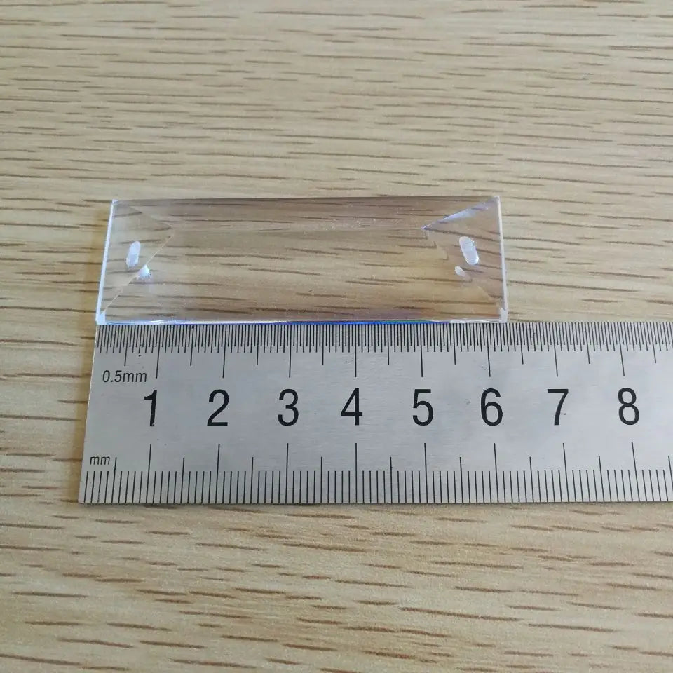 HBL - Colgantes de Cristal K9 para Candelabros, Prisma Rectangular con 1 o 2 Agujeros para Decoración de Lámparas, 1 Pieza