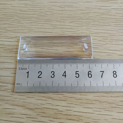 HBL - Colgantes de Cristal K9 para Candelabros, Prisma Rectangular con 1 o 2 Agujeros para Decoración de Lámparas, 1 Pieza