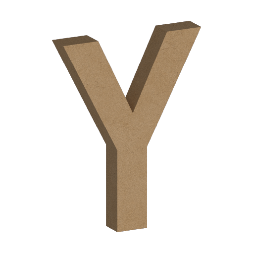 Letra Decorativa de MDF 60cm de Alto | Varios Grosores | Ideal para Eventos, Fachadas y Decoración Interior