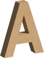 Letra Decorativa de MDF 60cm de Alto | Varios Grosores | Ideal para Eventos, Fachadas y Decoración Interior