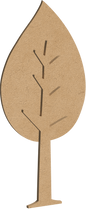 Pack de 2 piezas Árbol Decorativo en MDF o Triplay 1.44 x 67.7 cm | Varios Grosores | Ideal para Eventos, Escuelas, Recámaras | Personalizable
