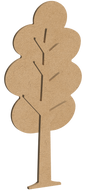 Pack de 2 piezas Árbol Decorativo en MDF o Triplay 1.44 x 67.7 cm | Varios Grosores | Ideal para Eventos, Escuelas, Recámaras | Personalizable