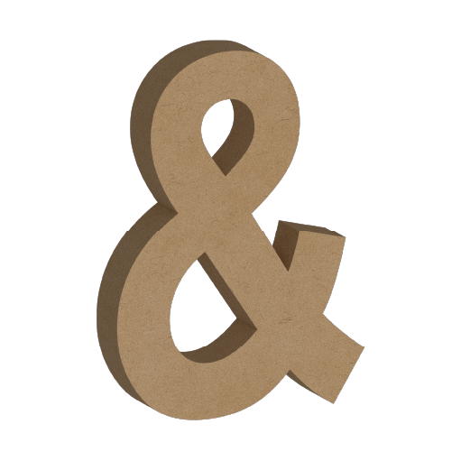 Letra Decorativa de MDF 60cm de Alto | Varios Grosores | Ideal para Eventos, Fachadas y Decoración Interior